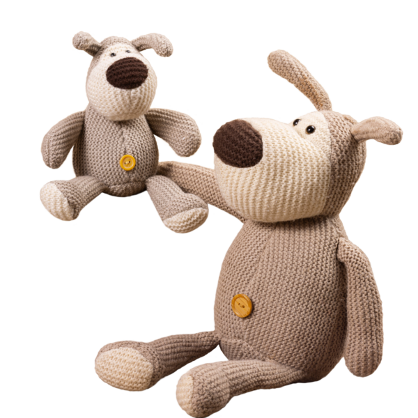 Plush Dog Paws with baby Dog
